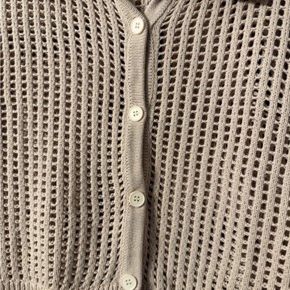 Pretty Garden Knit Button-Up Top and Skirt Set - Picture 6 of 6